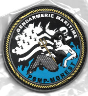 Ecusson PVC GENDARMERIE MARITIME PSMP- M BREST - Police & Gendarmerie