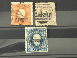 Portugal Azoren Mi - Nr. 12 - 14 Gestempelt . Zähnung Mängel . - Used Stamps