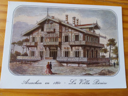 33 - ARCACHON  En 1860 La Villa Perreire  - Gravure Ancienne - Arcachon