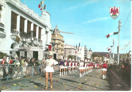 NICE (06) Bataille De Fleurs - Défilé De Majorettes Sur La Promenade Des Anglais (2 Scans)  CPSM  GF - Autres & Non Classés