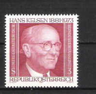 Austria 1981 Hans Kelsen (lawyer, Attorney,solicitor) MNH - Nuovi