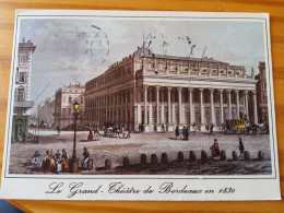 33 - BORDEAUX En 1830 - Le Grand Théâtre - Gravure Ancienne - Bordeaux