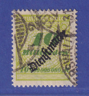 Dt. Reich 1923 Dienstmarke 10 Mrd. Mark  Mi.-Nr. 86 Gestempelt Gpr. INFLA - Dienstmarken