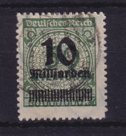 Dt. Reich 1923 Korbdeckelmuster 10 Mrd. Mark  Mi.-Nr. 336BP  O Gpr. INFLA  - Used Stamps