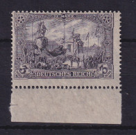 Dt. Reich 1918 - 3 Mark Kriegsdruck Mi.-Nr. 96BII Unterrandstück Postfrisch ** - Unused Stamps