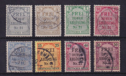 Dt. Reich 1903 Dienstmarken Für Preußen  Mi.-Nr. 1-8 Gestempelt - Service