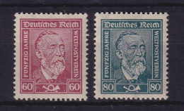 Dt. Reich 1924 Weltpostverein Heinrich V. Stephan Mi.-Nr. 362-363x Ungebraucht * - Unused Stamps