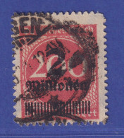 Dt. Reich 1923 Wertstufenaufdruck 2 Mio. Mark  Mi.-Nr. 309Ba O Gpr. INFLA  - Oblitérés