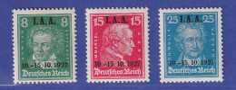 Dt. Reich 1927 Internationales Arbeitsamt I.A.A. Mi.-Nr. 407-409 Ungebraucht * - Ongebruikt