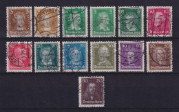 Dt. Reich 1926 Berühmte Deutsche Mi.-Nr. 385-397 Satz Kpl. Schön Gestempelt - Used Stamps