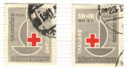 T+ Thailand 1963 Mi 407-08 Rotes Kreuz - Thaïlande