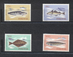 Iles Féroé 1983-Fishes  Set (4v) - Färöer Inseln