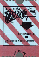 O8 - Carte Postale Publicité - Magasin Ticket - Grenoble - Publicité