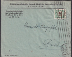 Lettre Obl Kiel 30.11.1923 Aff 20 Milliards - Storia Postale