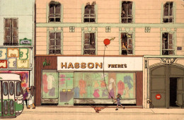 O8 - Carte Postale Publicité - Magasin Hasson Frères - Blouses Professionnels - Paris - Advertising