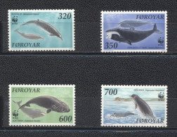Iles Féroé 1990-WWF: The Whales In The North Atlantic   Set (4v) - Faroe Islands
