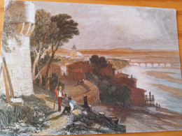 63 - PONT DU CHATEAU   - Lithographie Ancienne - Pont Du Chateau