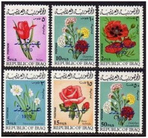 Iraq 532-537,hinged. Mi 589-594. Flowers, Now Rooz-New Year 1970. Poppies, Tulip - Irak
