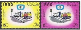 Iraq 625A-625B, Hinged. Michel 698-699. 2nd Traffic Week. 1971. - Irak