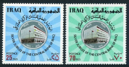 Iraq 670-671, Hinged. Michel 753-754. Central Bank Of Iraq, 25th Ann. 1972. - Irak