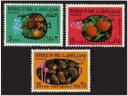 Iraq 613-615, Hinged. Michel 683-685. Agricultural Census 1971. Fruits. - Iraq