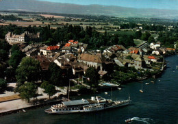 CPM - COPPET - Vue Aérienne De La Ville Et Château De Mme De Staël (bateau D'excursion) ... Edition Jaeger Cie - Coppet