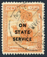 Iraq O11, Used. Michel D11. Official 1923. Colors Of The Dulaim Camel Corps. - Irak