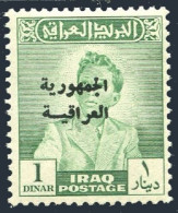 Iraq 194,lightly Hinged.Michel 227. King Faisal II, 1958. Republic Overprinted. - Irak