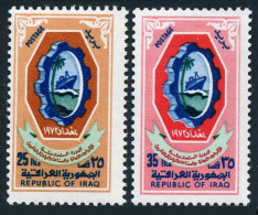 Iraq 646-647, MNH. Mi 718-719. Arab Chamber Of Commerce, 1072. Cogwheel, Ship. - Iraq