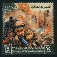 Iraq 470.MNH.Mi 527. Revolution Of Ramadan 14, 5th Ann. 1968. Fighting Soldiers. - Iraq