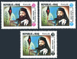 Iraq 784-786, MNH. Mi 876-878. Archbishop Hilarion Capucci In Israel, 1976. Map. - Iraq