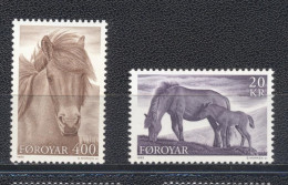 Iles Féroé 1993-Horses Set (2v) - Faroe Islands