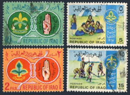 Iraq 457-460, Used. Michel 514-517. Iraqi Boy, Girl Scouts Movement, 1967. - Irak