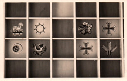 CPSM - MONTREUX-CHÂTEAU - L'église Plafond Choeur - Symboles Eucharistiques - Photo J.Ginsbourger - Montreux