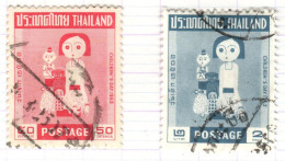 T+ Thailand 1963 Mi 428-29 Kindertag - Tailandia