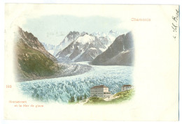 VERY RARE OLD LITHO, Chamonix, Montanvert Et La Mer De Glace, Glacier, France - Chamonix-Mont-Blanc