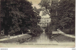 51 CHÂLONS SUR MARNE N°47 Jardin Du Jard Et Caisse D'Epargne Animée Enfant Avec Brouette En 1916 - Châlons-sur-Marne