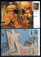 GREECE GRECIA HELLAS 1988 CHRISTMAS NATALE NOEL NAVIDAD WEIHNACHTEN NATAL COMPLETE SET SERIE MAXI MAXIMUM CARD CARTE - Tarjetas – Máximo