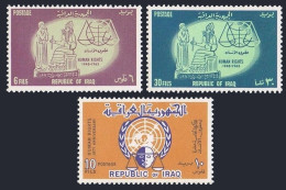 Iraq 344-346,hinged. Mi 380-382. Declaration Of Human Rights,15,1964. Hammurabi. - Iraq