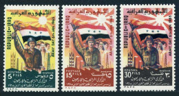 Iraq 361-363, MNH. Michel 397-399. Army Day-1965. Soldier, Flag, Sun. - Irak