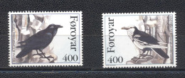 Iles Féroé 1995-Birds- Northern Raven Set (2v) - Faroe Islands
