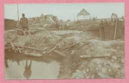 Belgique - COMINES - Carte Photo Allemande - Ruines De La Guerre - Guerre 14/18 - Komen-Waasten