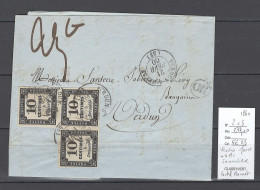 France - Lettre Verdun - Meuse - 1860 - Taxée 30 Cts ; OR DE SOMMEDIEUE - 1849-1876: Periodo Classico