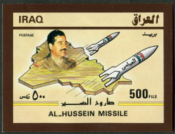 Iraq 1364, As Hinged. Michel Bl.59. Michel Bl.59. Al-Hussein Missile, 1988. - Irak
