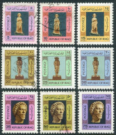 Iraq 759-767,used,MNH.Mi 836-844. Statue Of Goddess, Head Of Bearded Man, 1976. - Irak