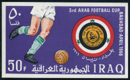 Iraq 406 Sheet, MNH. Michel Bl.9. 3rd Arab Soccer Cup, Baghdad-1966. - Irak