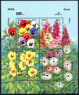 Iraq 1438 Ad Sheet, MNH. Michel 1486-1489 Bl.65. Flowers 1989. - Irak