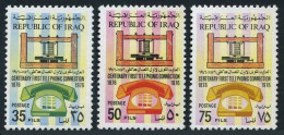 Iraq 771-773,MNH.Michel 854-856. 1st Telephone Call By Alexande Bell,100,1976. - Iraq