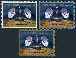 Iraq 768-770, MNH.Michel 851-853. Revolution Of Ramadan,1976.Iraq Earth Station. - Irak