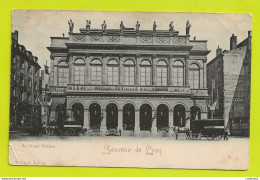 69 LYON 5ème Le Grand Théâtre Attelages Chevaux Mur De PUB Apéritif Chably Thierry & Sigrand VOIR DOS Avant 1905 - Lyon 5